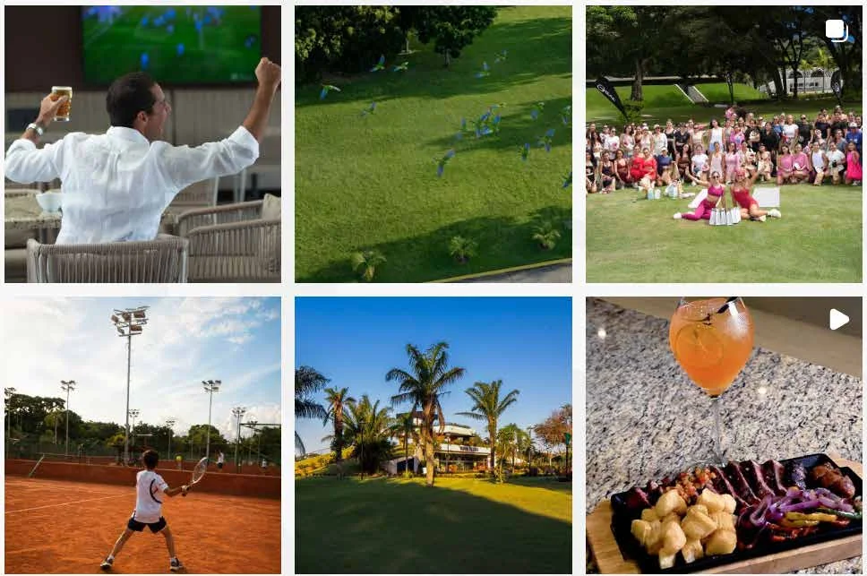Galería con actividades sociales, deportivas y gastronómicas en Urubó Village